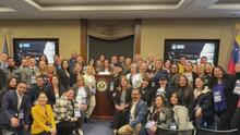 Venezolanos piden ayuda migratoria permanente a representantes en el Congreso, en Washington DC