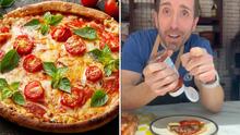  Chef italiano pide no ponerle catsup a las pizzas y causa debate en TikTok