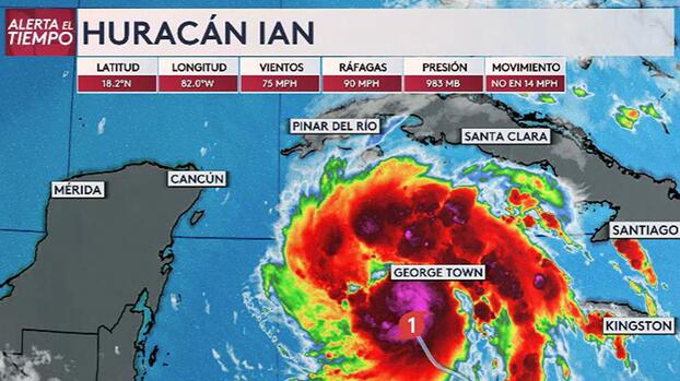 Ian se convierte en huracán y amenaza con inundaciones en el centro de Florida