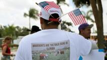 Migrantes marchan a Tallahassee para manifestarse contra la ley SB 1718