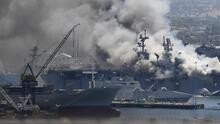 Al menos 21 personas en una base naval en San Diego resultan heridas tras una explosión en un barco