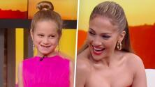 "Igualita": el día que Jennifer López se topó con su 'mini-me' (muy glamorosa) en Despierta América
