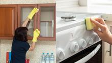 5 tips que sí funcionan para limpiar manchas de vapor y grasa en los muebles de la cocina