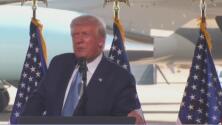 “Un país que no tiene fronteras, no tiene país”, Trump retoma su discurso antiinmigrante durante su visita a Yuma