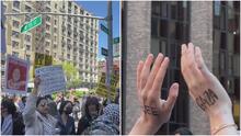 Protestas pro Palestina en universidades de Nueva York; la Policía se mantiene desplegada