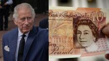 Billetes con la foto del rey Carlos III y su nombre en varios sitios: británicos se alistan para cambios a corto plazo