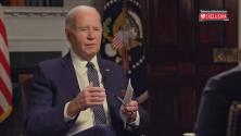 Crisis en la frontera, control de armas y Gaza: lo más destacado de la entrevista a Biden en 6 minutos