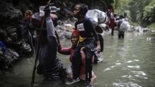 La alarmante explosión de migrantes desde inicios de año en el Tapón del Darién, la peligrosa ruta por la selva centroamericana 