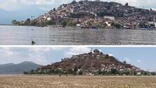 Uno de los lagos más famosos de México se está secando: mira las imágenes de cómo era y cómo está ahora