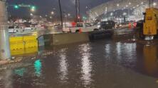 Calles inundadas en Langley Park por causa de las fuertes lluvias; consejos para evitar accidentes
