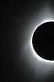 JACKSON, WY - AUGUST 21: The sun is is in full eclipse over Grand Teton National Park on August 21, 2017 outside Jackson, Wyoming. Thousands of people have flocked to the Jackson and Teton National Park area for the 2017 solar eclipse which will be one of the areas that will experience a 100% eclipse on Monday August 21, 2017. (Photo by George Frey/Getty Images)