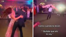Pareja de invitados se ponen a bailar quebradita en plena boda y "se roban" la fiesta