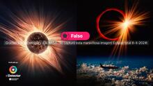 Estas imágenes no son del eclipse solar total del 8 de abril 