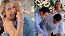 "Lo veo y lo quiero": Novias presumen haber "atrapado" a sus esposos en nuevo trend de TikTok 