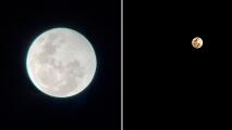 Impresionante eclipse lunar iluminó el cielo y los internautas compartieron cómo se vio 