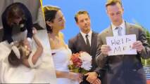 Novios que hicieron bromas pesadas en su boda: las novias se indignaron y las redes ardieron