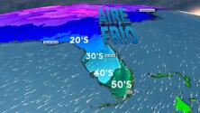 Llega un frente frío al sur de Florida: te contamos cuánto bajarán las temperaturas