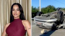 Participante de concurso de belleza de República Dominicana sufre aparatoso accidente automovilístico