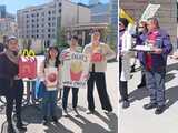 Protestan defensores de empleados de comida rápida en San José
