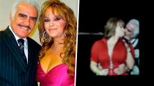El día en que Vicente Fernández y Jenni Rivera se dieron un inolvidable beso en pleno concierto