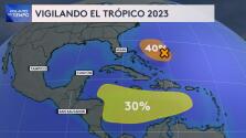 Continúa muy activo el trópico: Se espera el desarrollo de un disturbio tropical en el Caribe y otro cerca de Bahamas