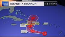 Se forma la tormenta Franklin en el Mar Caribe