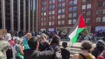 Estudiantes se unen a protestas pro Palestina en universidades de Nueva York