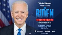 Cómo ver la entrevista exclusiva con el presidente Joe Biden en Univision