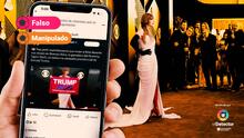 Taylor Swift no mostró esa pancarta a favor de Trump en los Grammy: esa imagen está manipulada