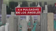 Te mostramos en realidad aumentada las peligrosas inundaciones en Los Ángeles por las lluvias del río atmosférico
