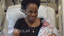 Esta bebé nació durante el eclipse solar y sus papás vivieron una travesía para llegar al hospital