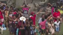 Claman ayuda: tres helicópteros llegan a una comunidad apartada, cerca de Acapulco, con agua y comida